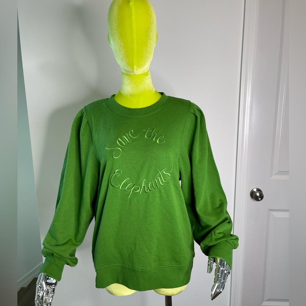Save the Elephants Sweatshirt - Size Small. Brand-Ivory Ella. Like new